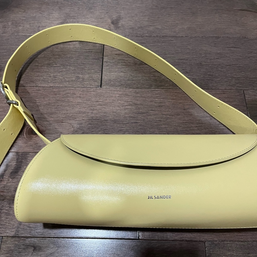 Jil Sander Butter Yellow Cannolo Bag